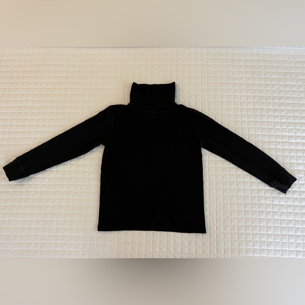 Hanna Andersson Bright Basics Turtleneck Size 6-7 Black Like New